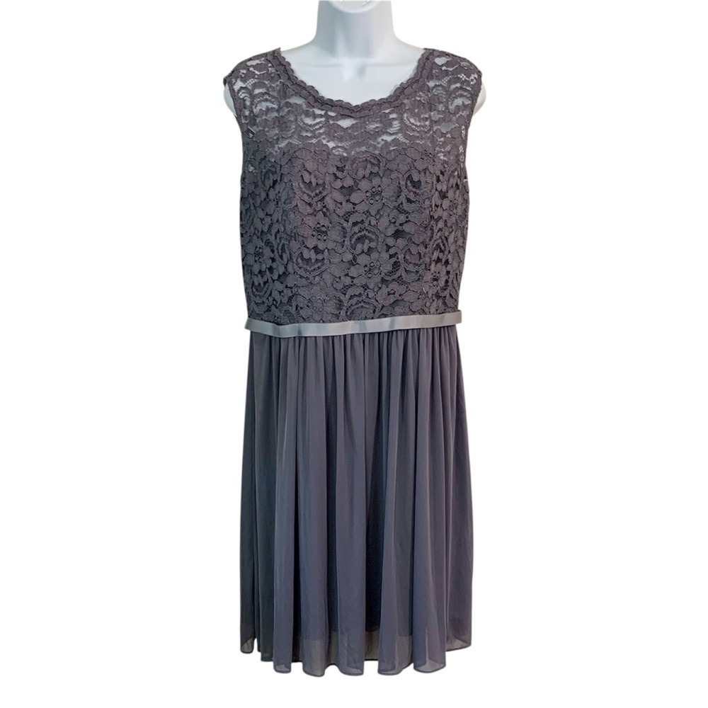 DAVIDS BRIDAL Lace & Chiffon Dress Sz 12